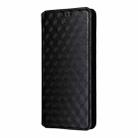 For Samsung Galaxy M56 5G Cubic Grid Texture Flip Leather Phone Case(Black) - 2