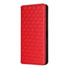 For Samsung Galaxy M56 5G Cubic Grid Texture Flip Leather Phone Case(Red) - 2