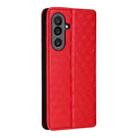 For Samsung Galaxy M56 5G Cubic Grid Texture Flip Leather Phone Case(Red) - 3