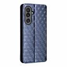 For Samsung Galaxy M56 5G Cubic Grid Texture Flip Leather Phone Case(Blue) - 3