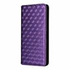 For Samsung Galaxy M56 5G Cubic Grid Texture Flip Leather Phone Case(Purple) - 2