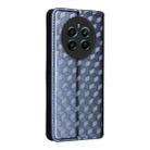 For Realme 12+ 5G Cubic Grid Texture Flip Leather Phone Case(Blue) - 3