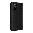 For Realme 12 Lite 4G / C67 4G Cubic Grid Texture Flip Leather Phone Case(Black) - 3