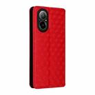For Realme 12 Lite 4G / C67 4G Cubic Grid Texture Flip Leather Phone Case(Red) - 3