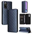 For Realme 12 Lite 4G / C67 4G Cubic Grid Texture Flip Leather Phone Case(Blue) - 1