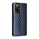 For Realme 12 Lite 4G / C67 4G Cubic Grid Texture Flip Leather Phone Case(Blue) - 3