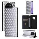 For Realme 12 5G / 12x 5G Cubic Grid Texture Flip Leather Phone Case(Blue) - 1