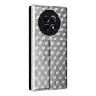 For Realme 12 5G / 12x 5G Cubic Grid Texture Flip Leather Phone Case(Blue) - 3