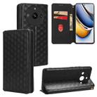 For Realme 11 Pro 5G / 11 Cubic Grid Texture Flip Leather Phone Case(Black) - 1