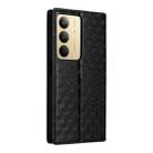 For Realme 14X 5G / C75 4G / V60 Pro 5G Cubic Grid Texture Flip Leather Phone Case(Black) - 3