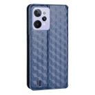 For Realme C31 Cubic Grid Texture Flip Leather Phone Case(Blue) - 3