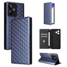 For Realme C53 5G / Narzo N53 4G Cubic Grid Texture Flip Leather Phone Case(Blue) - 1
