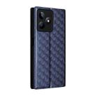 For Realme C53 5G / Narzo N53 4G Cubic Grid Texture Flip Leather Phone Case(Blue) - 3