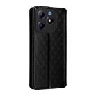 For Realme C63 4G / C61 4G / Narzo N63 4G Cubic Grid Texture Flip Leather Phone Case(Black) - 3