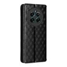 For Realme Narzo 70 Pro 5G / 12+ 5G Cubic Grid Texture Flip Leather Phone Case(Black) - 3