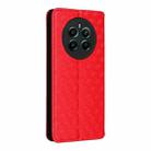 For Realme Narzo 70 Pro 5G / 12+ 5G Cubic Grid Texture Flip Leather Phone Case(Red) - 3