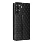 For Realme Neo7x 5G / P3 5G Cubic Grid Texture Flip Leather Phone Case(Black) - 3