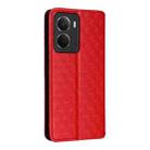 For Realme Neo7x 5G / P3 5G Cubic Grid Texture Flip Leather Phone Case(Red) - 7