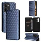 For Realme Neo7x 5G / P3 5G Cubic Grid Texture Flip Leather Phone Case(Blue) - 1