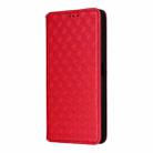 For Realme P3 Pro 5G Cubic Grid Texture Flip Leather Phone Case(Red) - 2