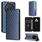For Realme P3 Pro 5G Cubic Grid Texture Flip Leather Phone Case(Blue) - 1