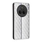 For Realme P3 Pro 5G Cubic Grid Texture Flip Leather Phone Case(Silver) - 3