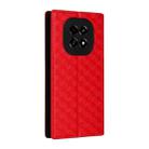 For Realme V60 5G / V60S 5G Cubic Grid Texture Flip Leather Phone Case(Red) - 3