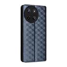 For Realme 11 4G Global Cubic Grid Texture Flip Leather Phone Case(Blue) - 3