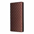 For Realme 14 Pro 5G Cubic Grid Texture Flip Leather Phone Case(Brown) - 2