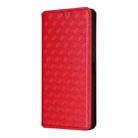 For Realme 14 5G Global Cubic Grid Texture Flip Leather Phone Case(Red) - 2
