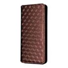 For Realme 14 5G Global Cubic Grid Texture Flip Leather Phone Case(Brown) - 2