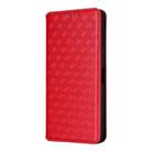 For Realme 14T 5G Cubic Grid Texture Flip Leather Phone Case(Red) - 2