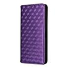 For Realme 14T 5G Cubic Grid Texture Flip Leather Phone Case(Purple) - 2