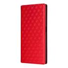 For Realme 14X 5G Malay / V70 / V70s Cubic Grid Texture Flip Leather Phone Case(Red) - 2