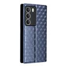 For Realme 14X 5G Malay / V70 / V70s Cubic Grid Texture Flip Leather Phone Case(Blue) - 3