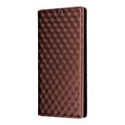 For Realme 14X 5G Malay / V70 / V70s Cubic Grid Texture Flip Leather Phone Case(Brown) - 2