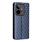 For Realme GT7 5G Cubic Grid Texture Flip Leather Phone Case(Blue) - 3