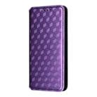 For Realme GT7 5G Cubic Grid Texture Flip Leather Phone Case(Purple) - 2
