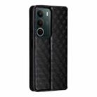 For Realme C71 4G Cubic Grid Texture Flip Leather Phone Case(Black) - 3