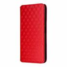 For Realme C71 4G Cubic Grid Texture Flip Leather Phone Case(Red) - 2