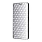 For Realme C71 4G Cubic Grid Texture Flip Leather Phone Case(Silver) - 2