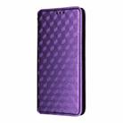 For Realme C71 4G Cubic Grid Texture Flip Leather Phone Case(Purple) - 2