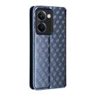 For Realme P3 Ultra 5G Cubic Grid Texture Flip Leather Phone Case(Blue) - 3
