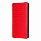 For Samsung Galaxy S25 FE 5G Cubic Grid Texture Flip Leather Phone Case(Red) - 2