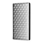 For Samsung Galaxy S25 FE 5G Cubic Grid Texture Flip Leather Phone Case(Silver) - 2