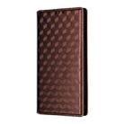 For Samsung Galaxy S25 FE 5G Cubic Grid Texture Flip Leather Phone Case(Brown) - 2