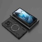 For OnePlus 13 5G Butterfly Armor MagSafe Magnetic Ring Shockproof Phone Case(Black) - 2
