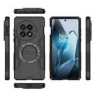 For OnePlus 13 5G Butterfly Armor MagSafe Magnetic Ring Shockproof Phone Case(Black) - 3