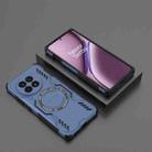 For OnePlus Ace 5 / Ace 5 Pro / 13R Butterfly Armor MagSafe Magnetic Ring Shockproof Phone Case(Blue) - 2
