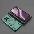 For OnePlus Ace 5 / Ace 5 Pro / 13R Butterfly Armor MagSafe Magnetic Ring Shockproof Phone Case(Light Green) - 2